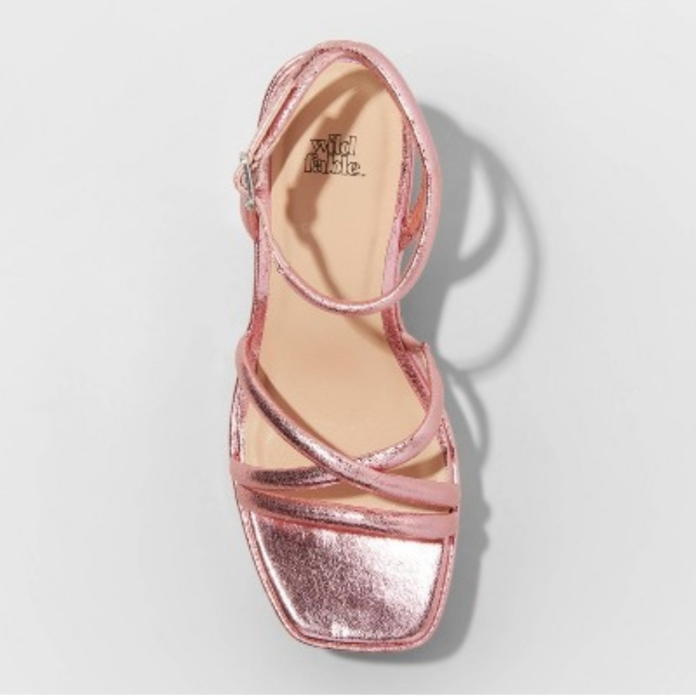 Women's Astro Strappy Platform Heels - Wild Fable - 9 - Picture 2 of 13